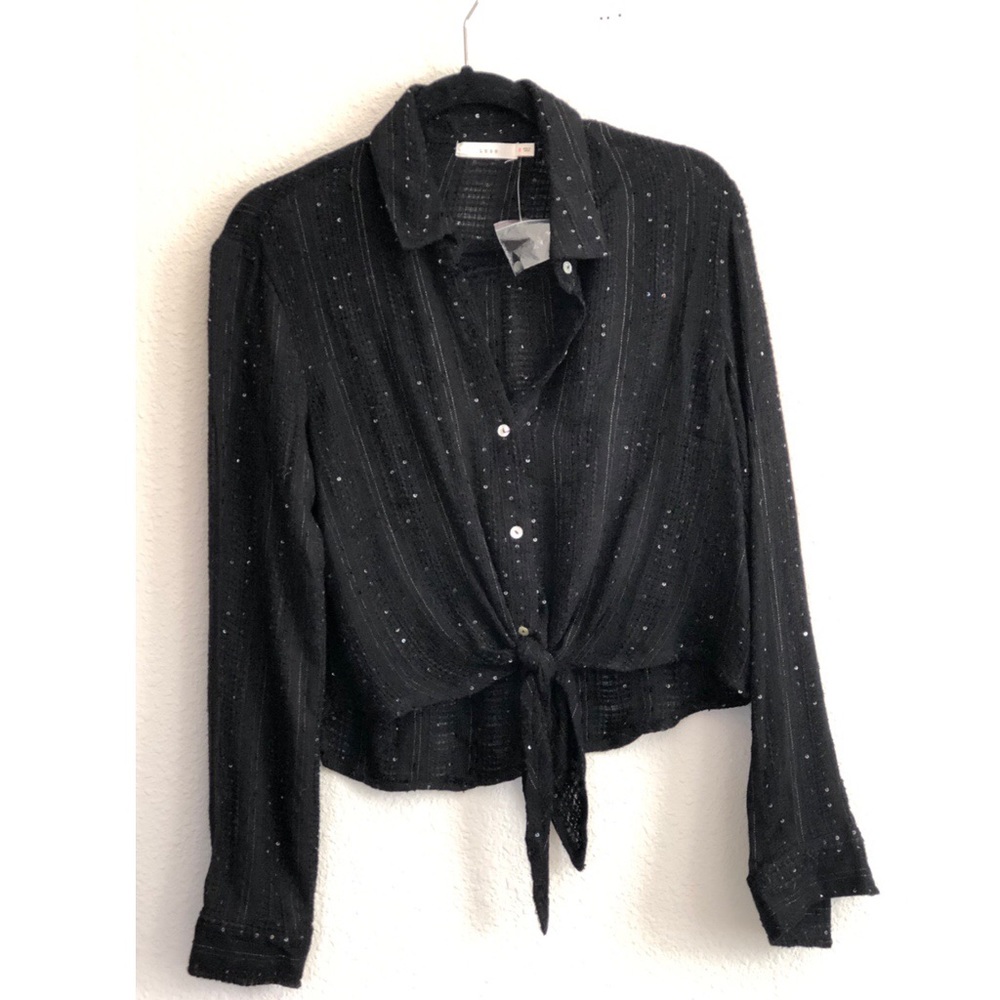 LULU’s LUSH Long Sleeve Crop Top